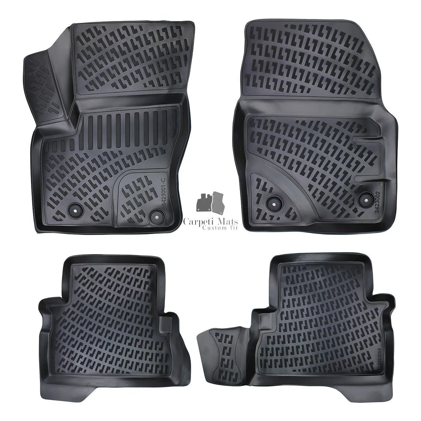 Floor Mats Liners For Ford Kuga 2008-2012 All Weather Heavy Duty 3D Car Rugs