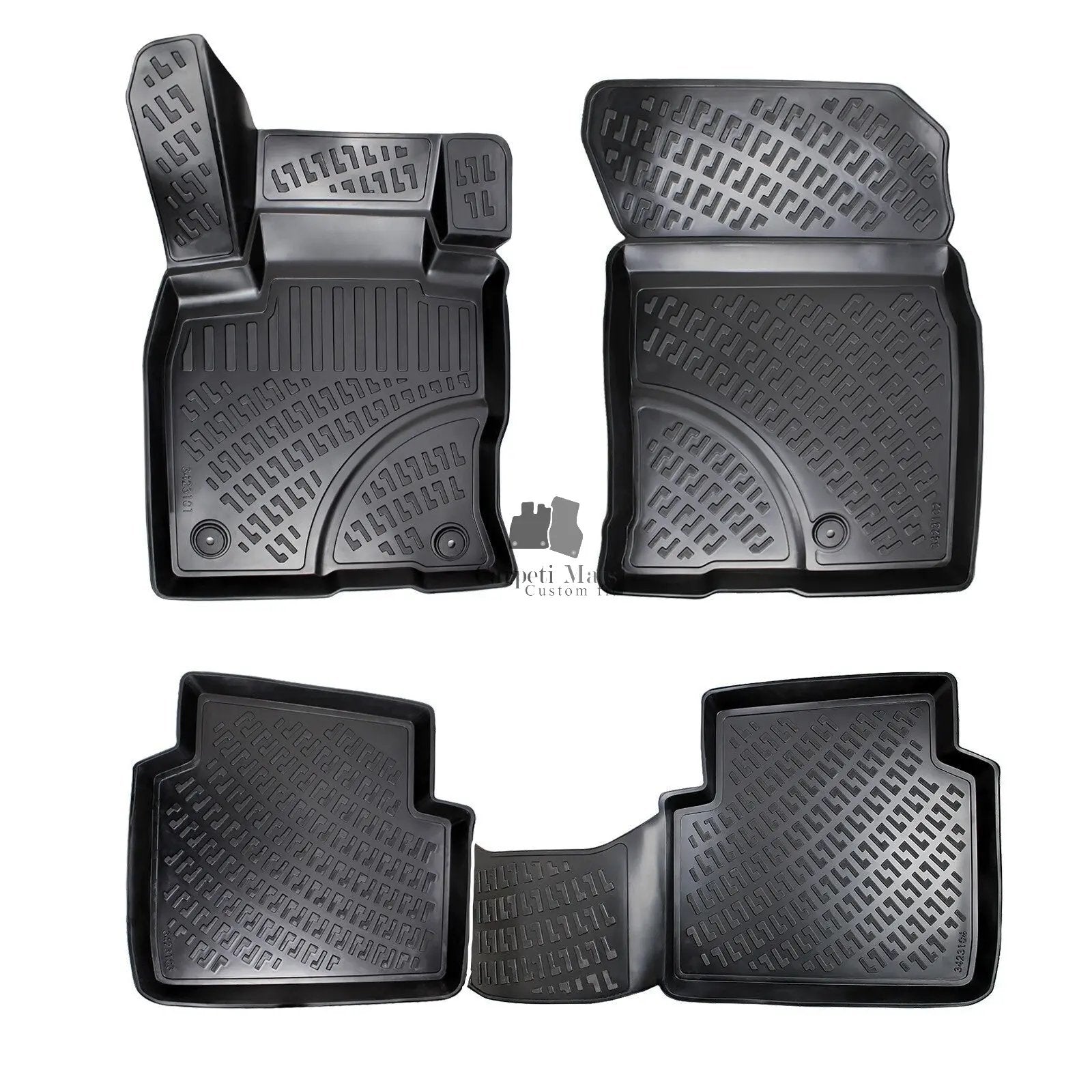 Floor Mats Liners For Ford Kuga 2019-2024 All Weather Heavy Duty 3D Car Rugs