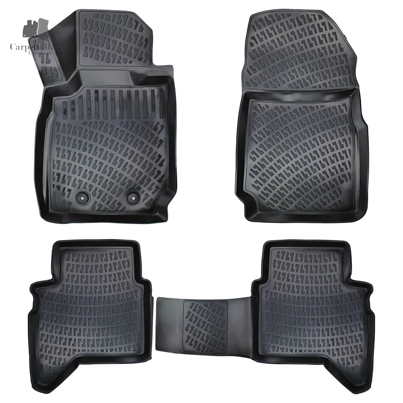 Floor Mats Liners For Ford Ranger 2011-2022 All Weather Heavy Duty 3D Auto Rugs