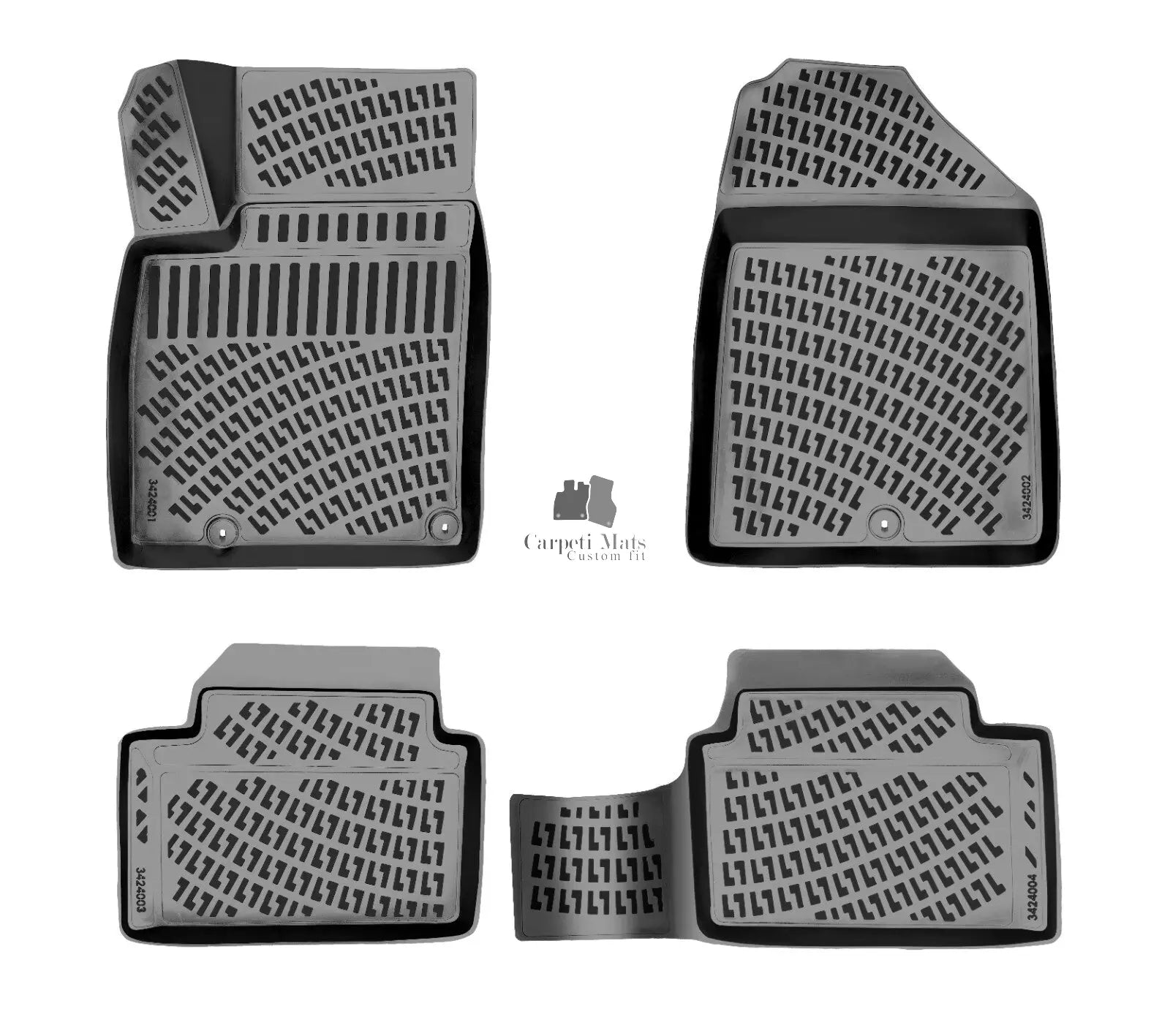 Floor Mats Liners For Hyundai Elantra GT 2017-2024 All Weather Heavy Duty Rugs