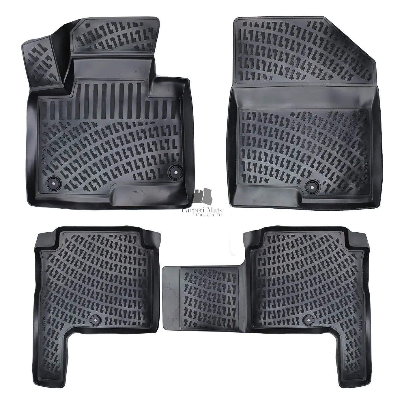 Floor Mats Liners For Hyundai Santa Fe 2012-2018 All Weather Heavy Duty Car Rugs