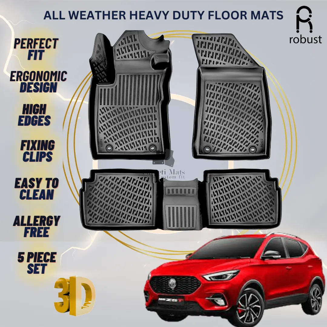 Floor Mats Liners For MG ZS Petrol 2021-2025 All Weather Heavy Duty 3d Car Rugs