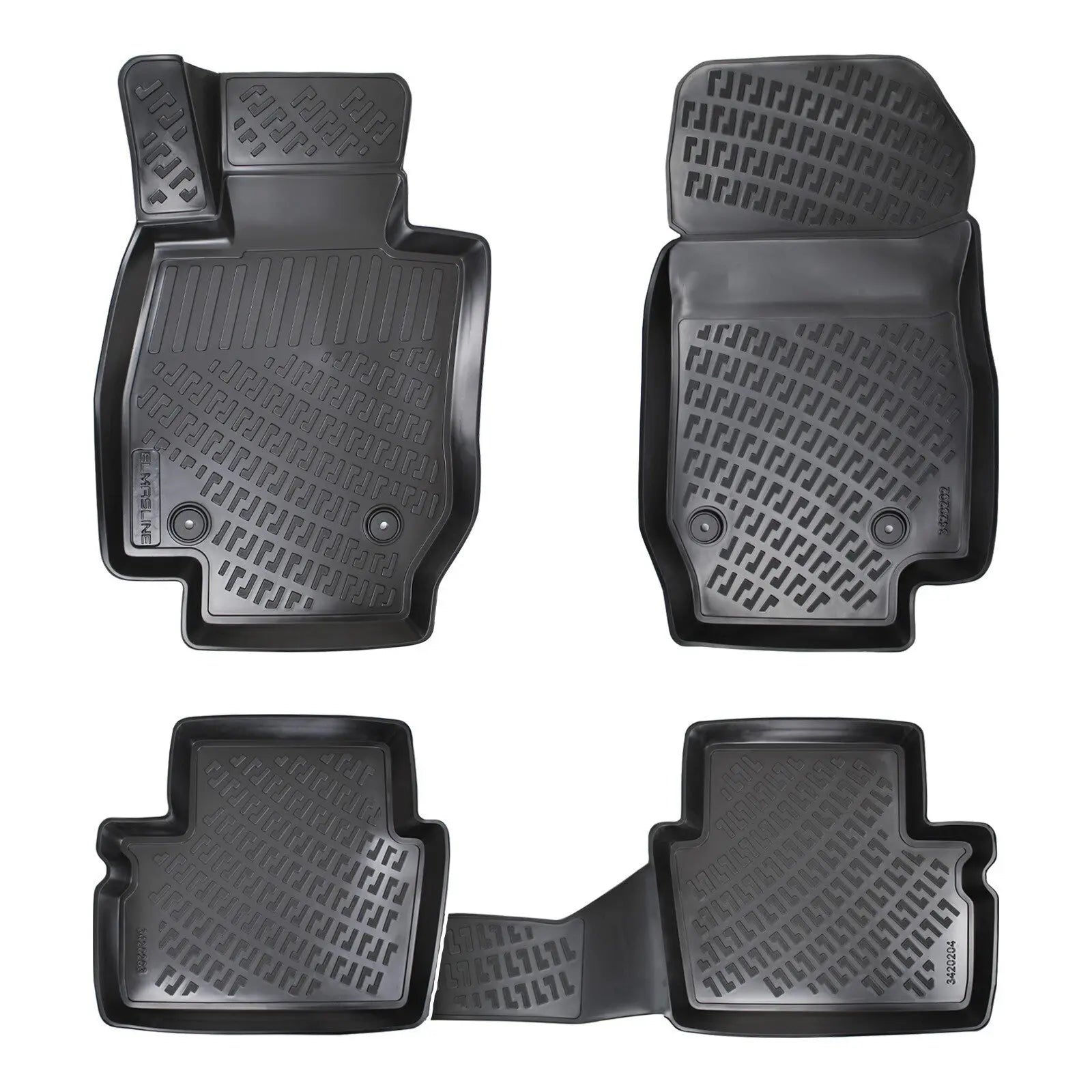 Floor Mats Liners For Mazda 2 2015-2019 All Weather Heavy Duty 3D Car Rugs New