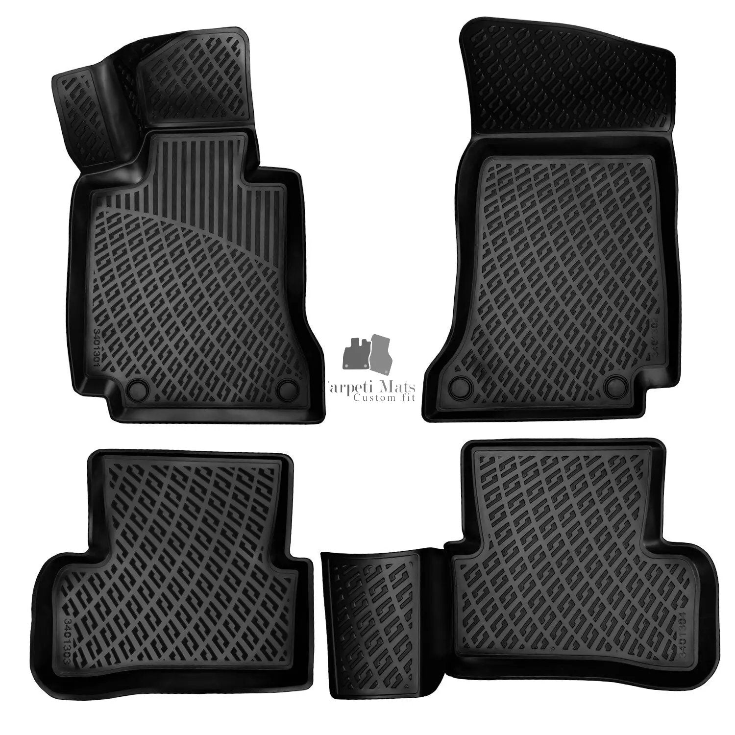 Floor Mats Liners For Mercedes C-Class W205 2014-2021 All Weather Heavy Duty Rug