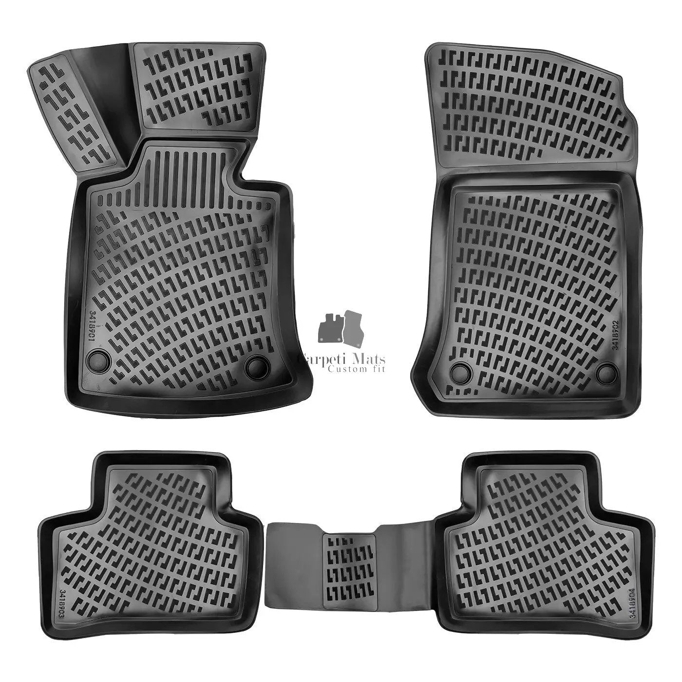 Floor Mats Liners For Mercedes GLK 2008-2015 X204 All Weather Heavy Duty 3D Rugs