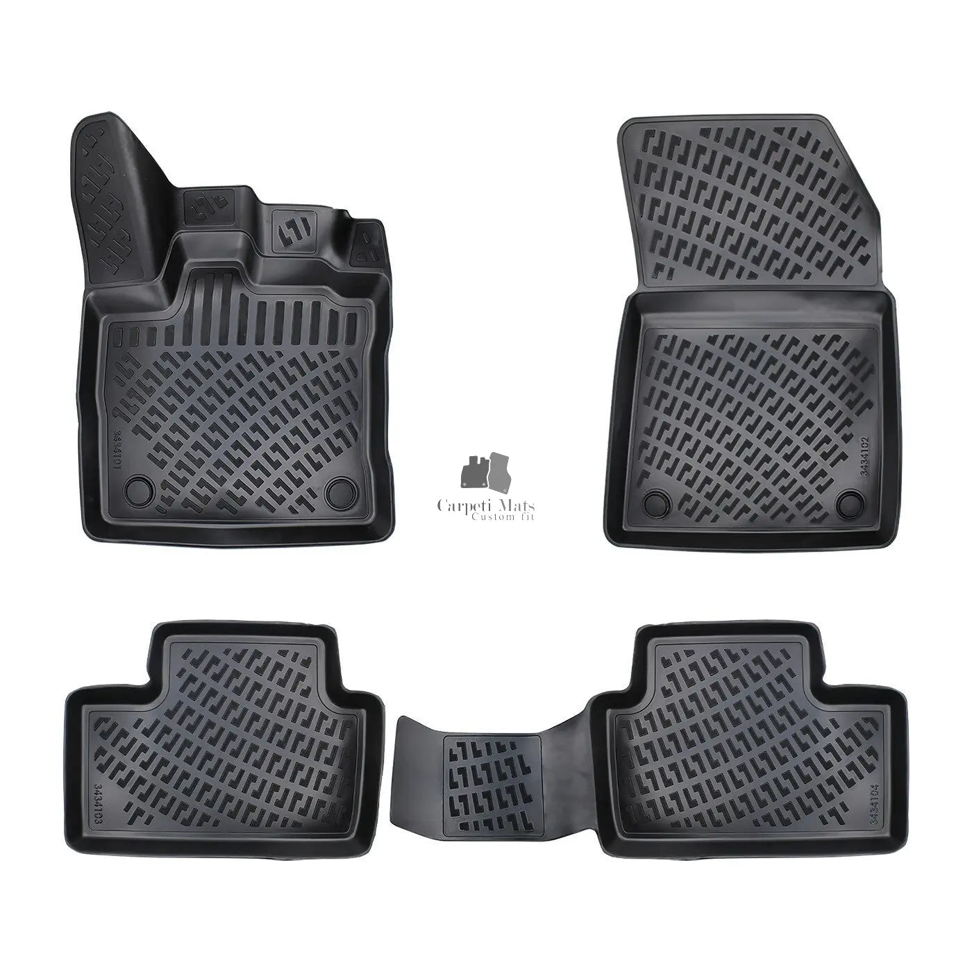 Floor Mats Liners For Mitsubishi ASX 2023-2025 All Weather Heavy Duty 3D Rugs