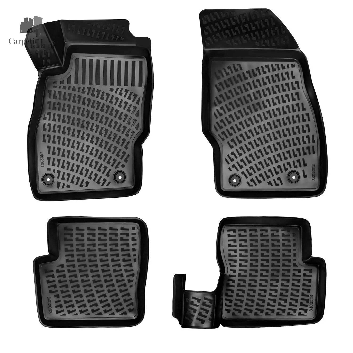 Floor Mats Liners For Opel Corsa D 2006-2014 All Weather Heavy Duty 3D Car Rugs