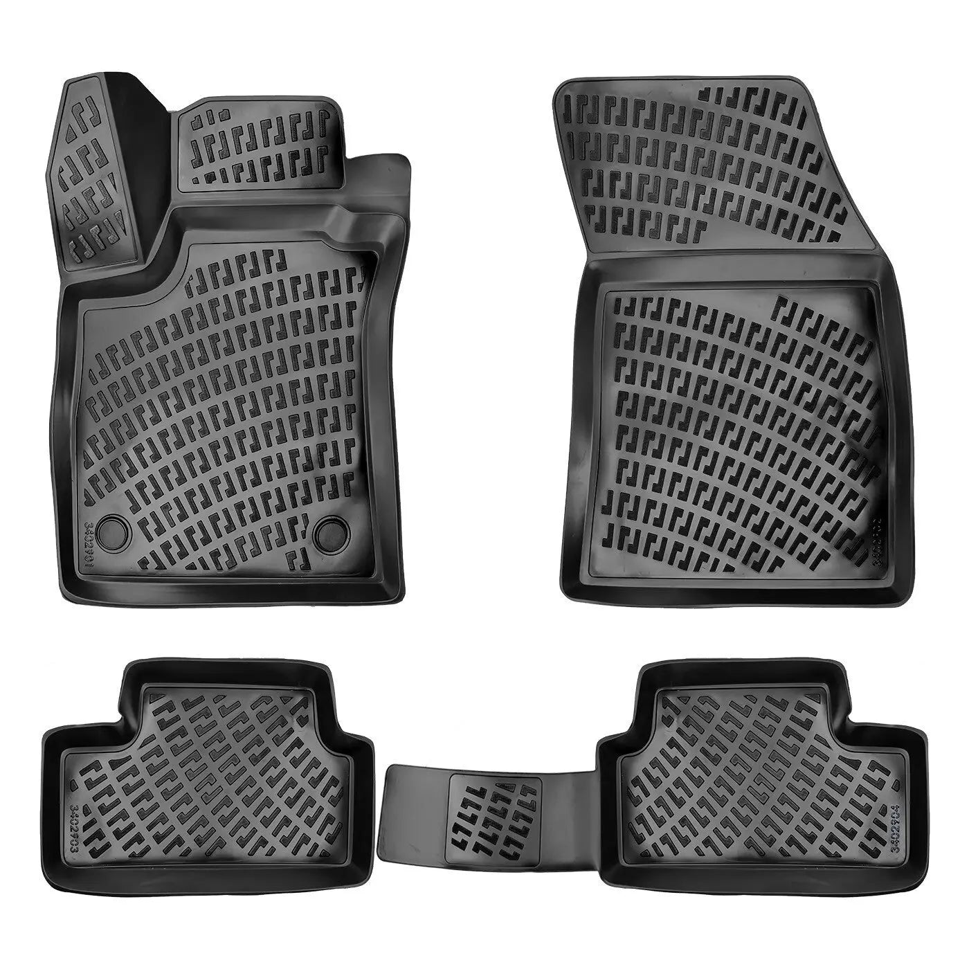 Floor Mats Liners For Renault Megane 4 HB 2016-2023 All Weather Heavy Duty Rugs