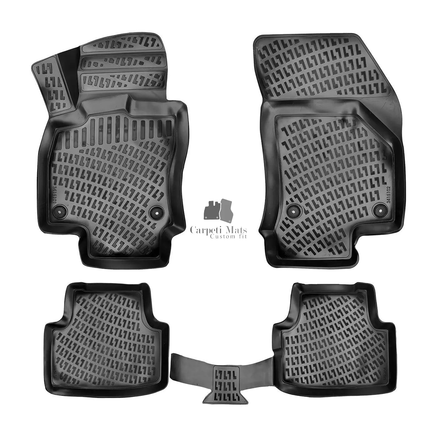 Floor Mats Liners For Skoda Octavia 2017-2020 All Weather Heavy Duty 3D Car Rugs