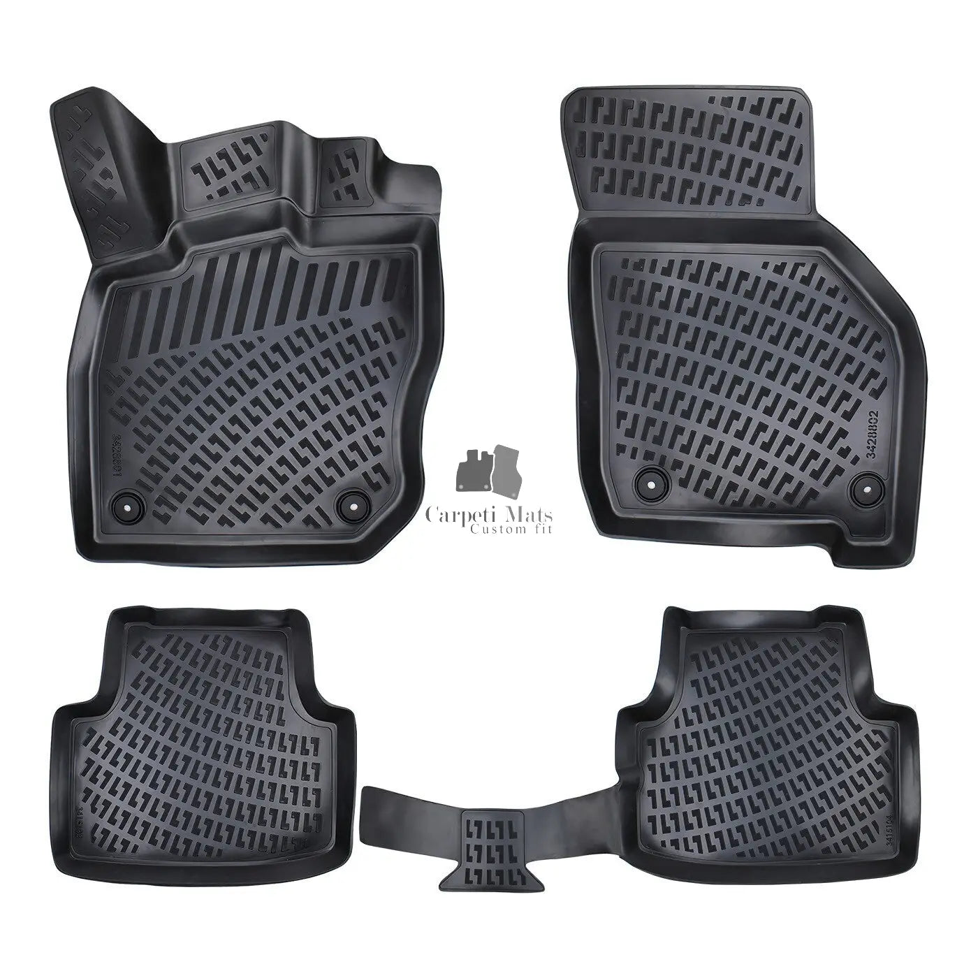 Floor Mats Liners For Skoda Octavia 2020-2025 All Weather Heavy Duty 3D Car Rugs