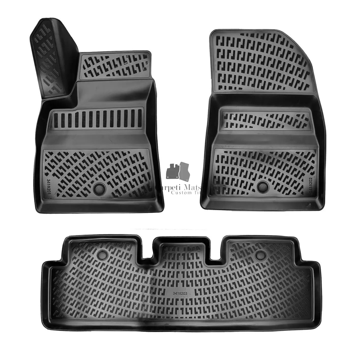 Floor Mats Liners For Tesla Model 3 2017-2024 All Weather Heavy Duty Car Rugs EV