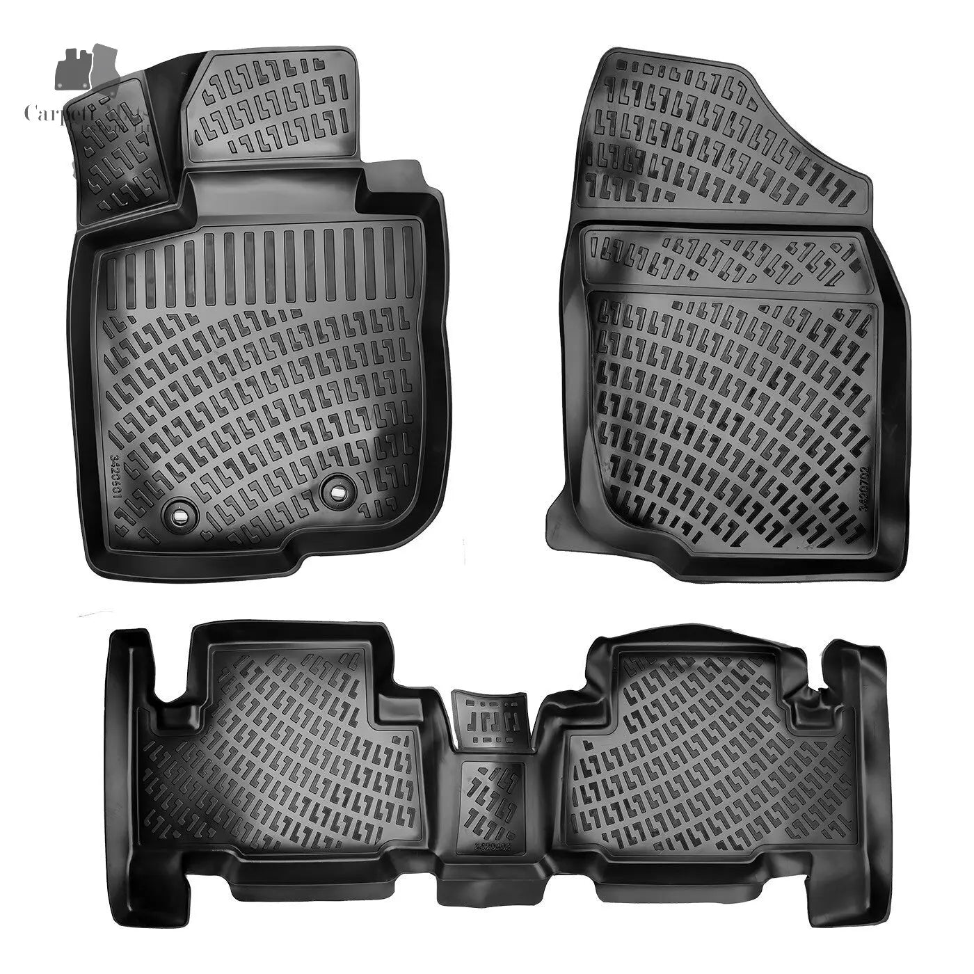 Floor Mats Liners For Toyota Rav4 2010-2012 All Weather Heavy Duty 3D Car Rugs