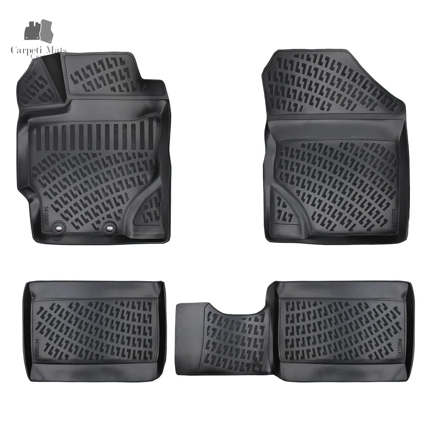 Floor Mats Liners For Toyota Yaris 2012-2016 All Weather Heavy Duty 3D Car Rugs