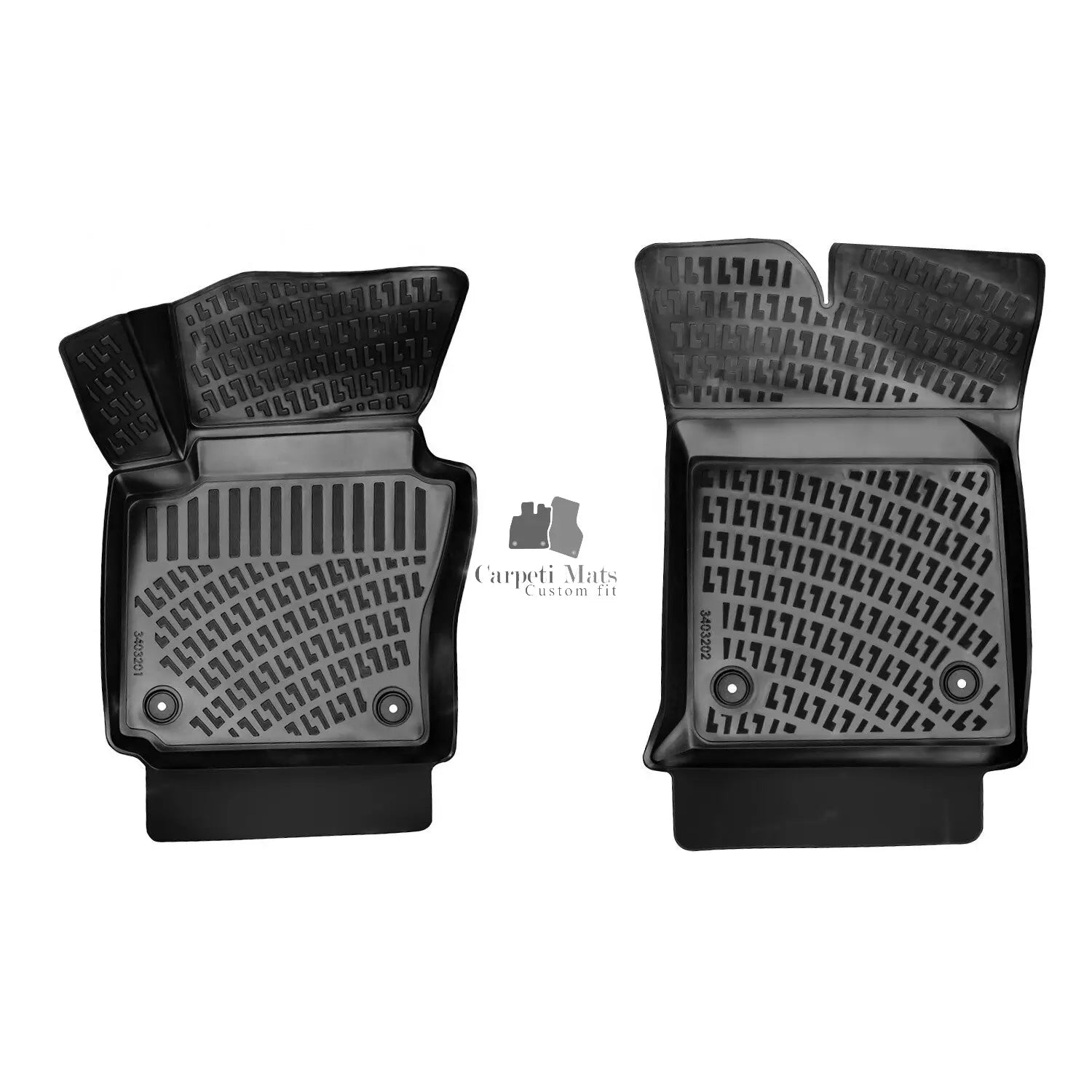 Floor Mats Liners For Volkswagen Caddy Van 2015-2020 All Weather Heavy Duty Rugs