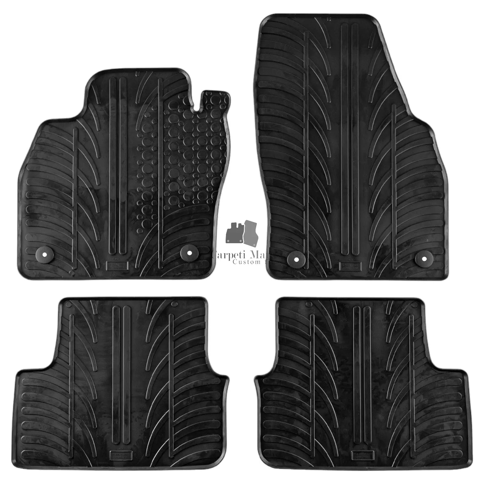For Audi A1 2019-2024 Car Floor Mats Rubber All Weather Heavy Duty Auto Liners