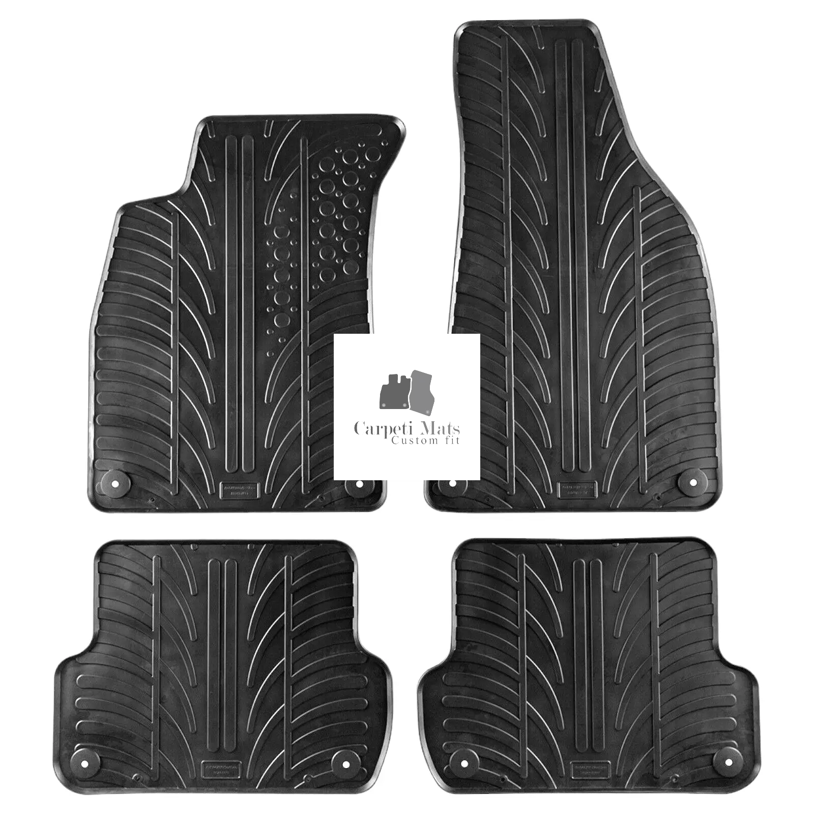For Audi A4 2000-2008 B6 B7 Car Floor Mats Rubber All Weather Heavy Duty Liners