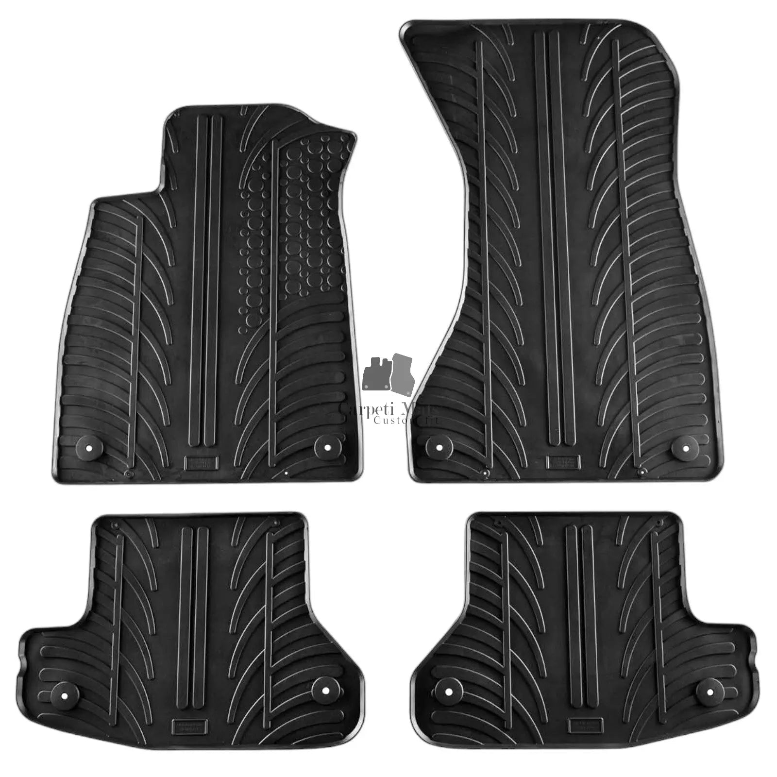 For Audi A5 Coupe 2016-2024 Car Floor Mats Rubber All Weather Heavy Duty Liners