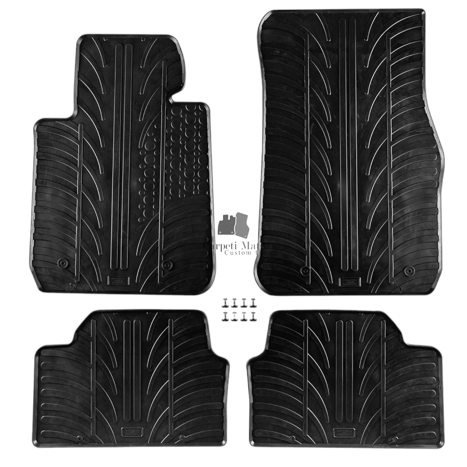 For BMW 1 E87 2003-2012 Car Floor Mats Rubber All Weather Heavy Duty Liners New