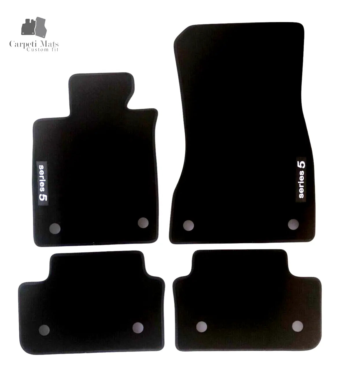 For BMW 5 G60 Carpet Floor Mats 2023-2025 OEM Quality Velour Auto Rugs Liners
