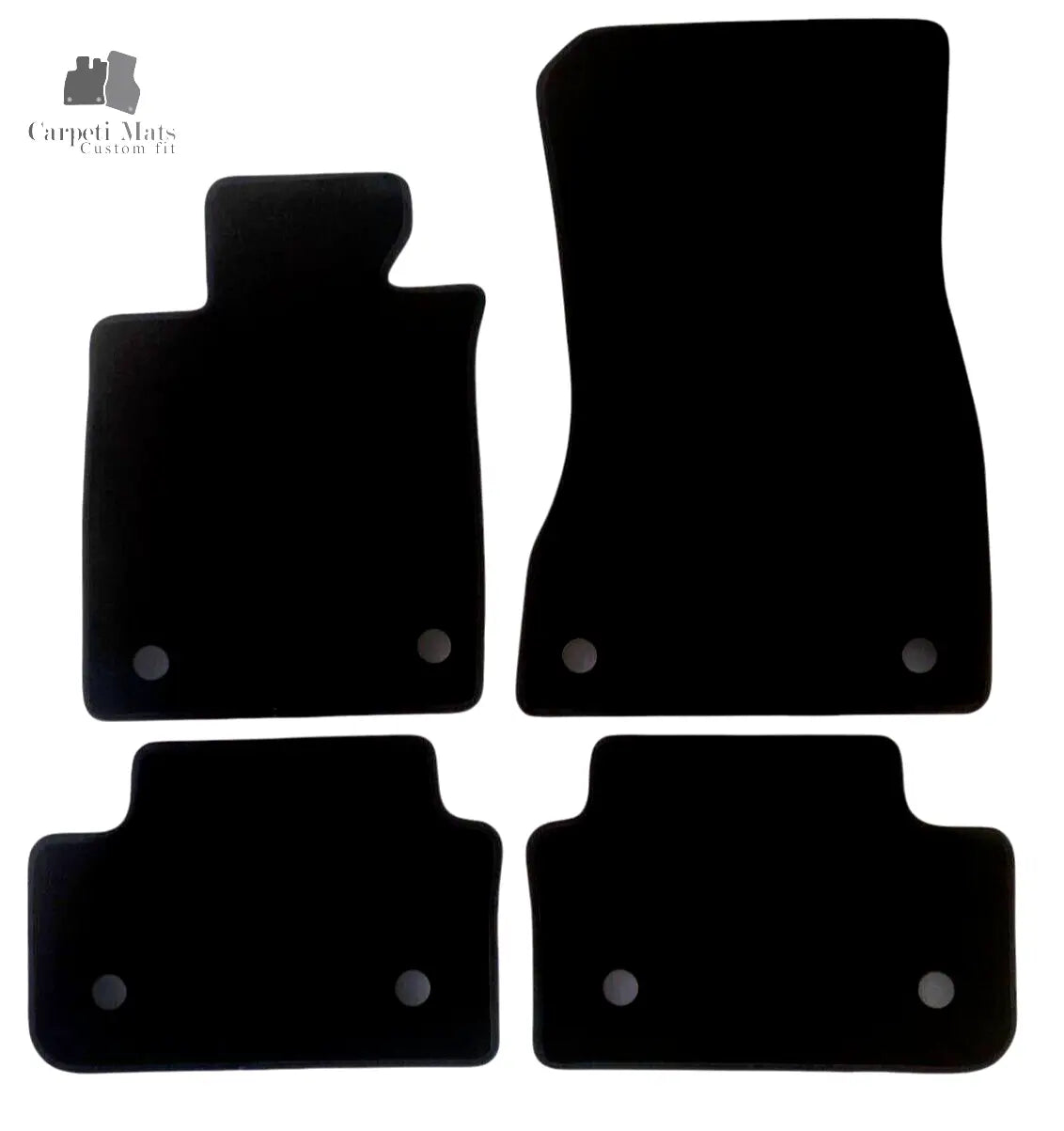 For BMW 5-Series Carpet Floor Mats 2023-2025 OEM Quality Velour Auto Rugs Liners