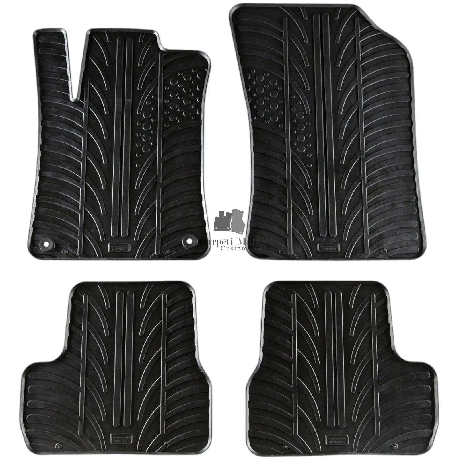 For Citroen DS3 2010-2019 Car Floor Mats Rubber All Weather Heavy Duty Liners