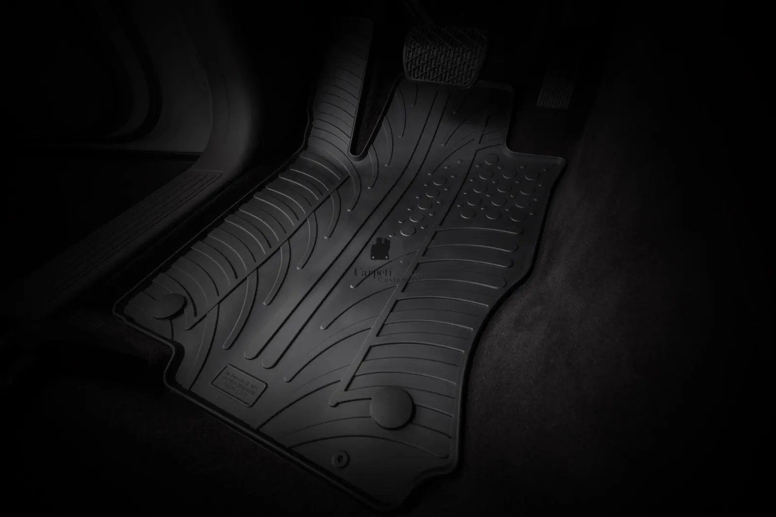 For Fiat 500 2007-2012 Car Floor Mats Rubber All Weather Heavy Duty Liners New