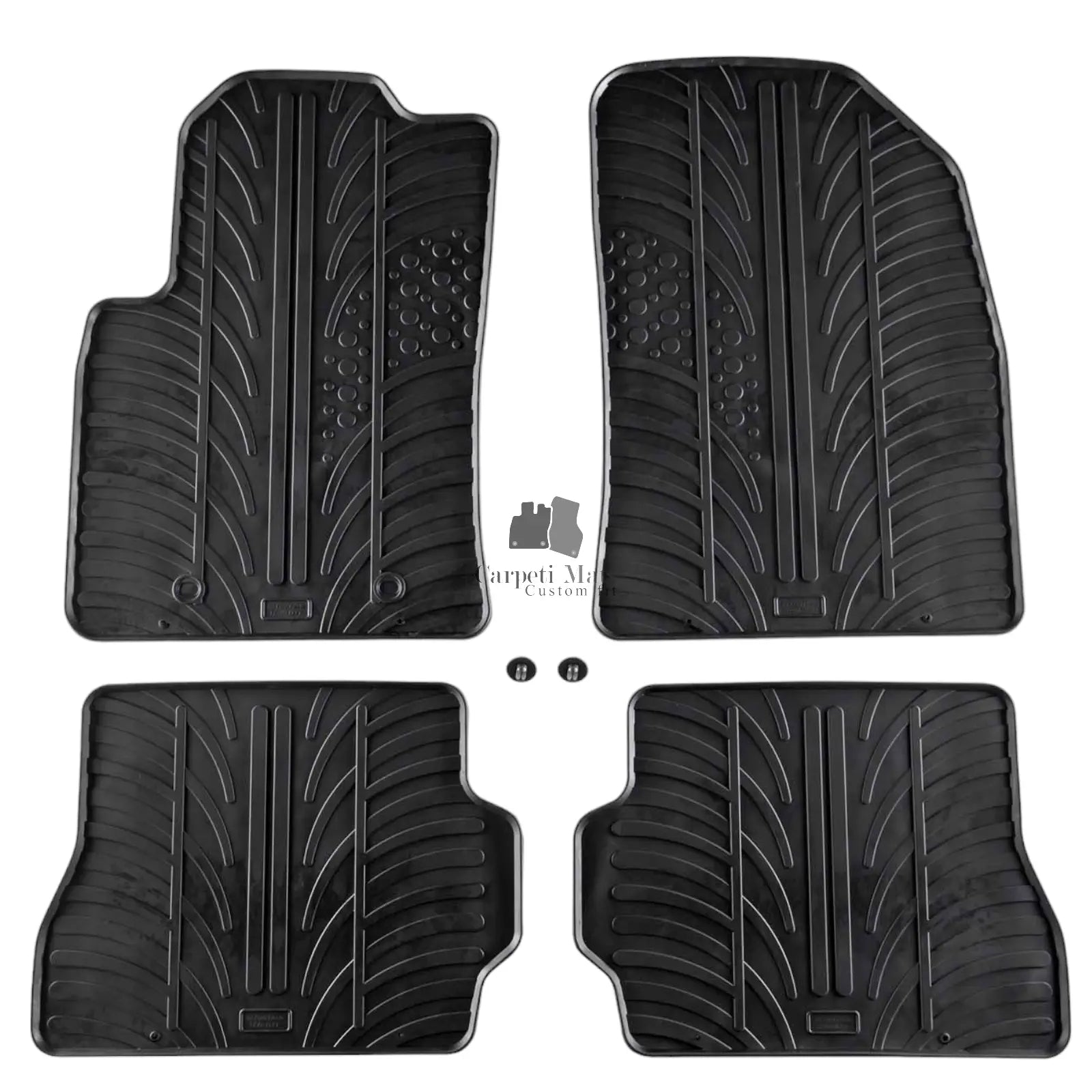 For Ford Fiesta 2002-2008 Car Floor Mats Rubber All Weather Heavy Duty Liners