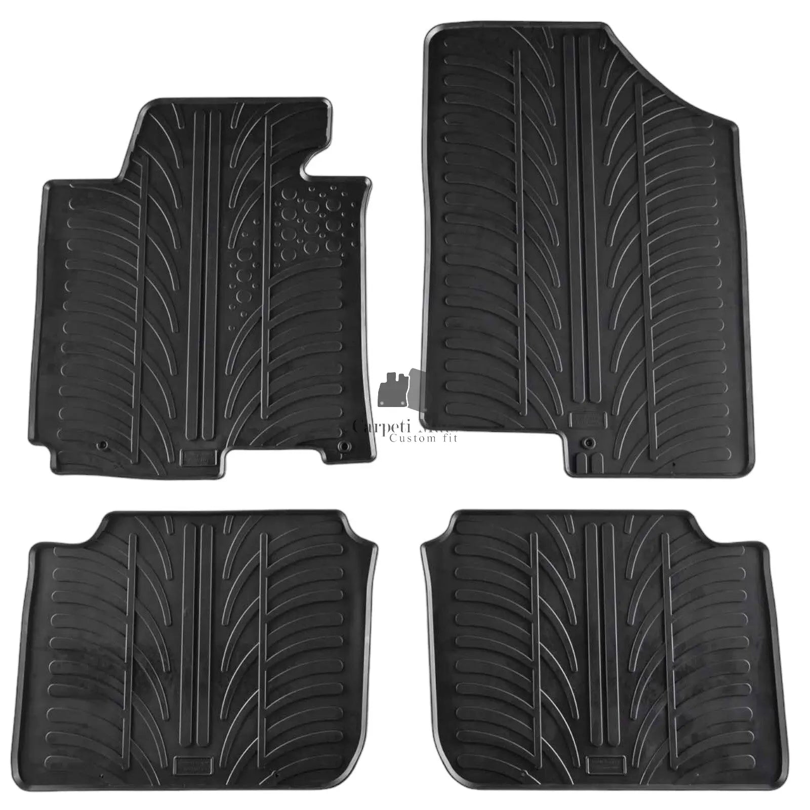For Hyundai Elantra 2011-2016 Car Floor Mats Rubber All Weather Heavy Duty Liner
