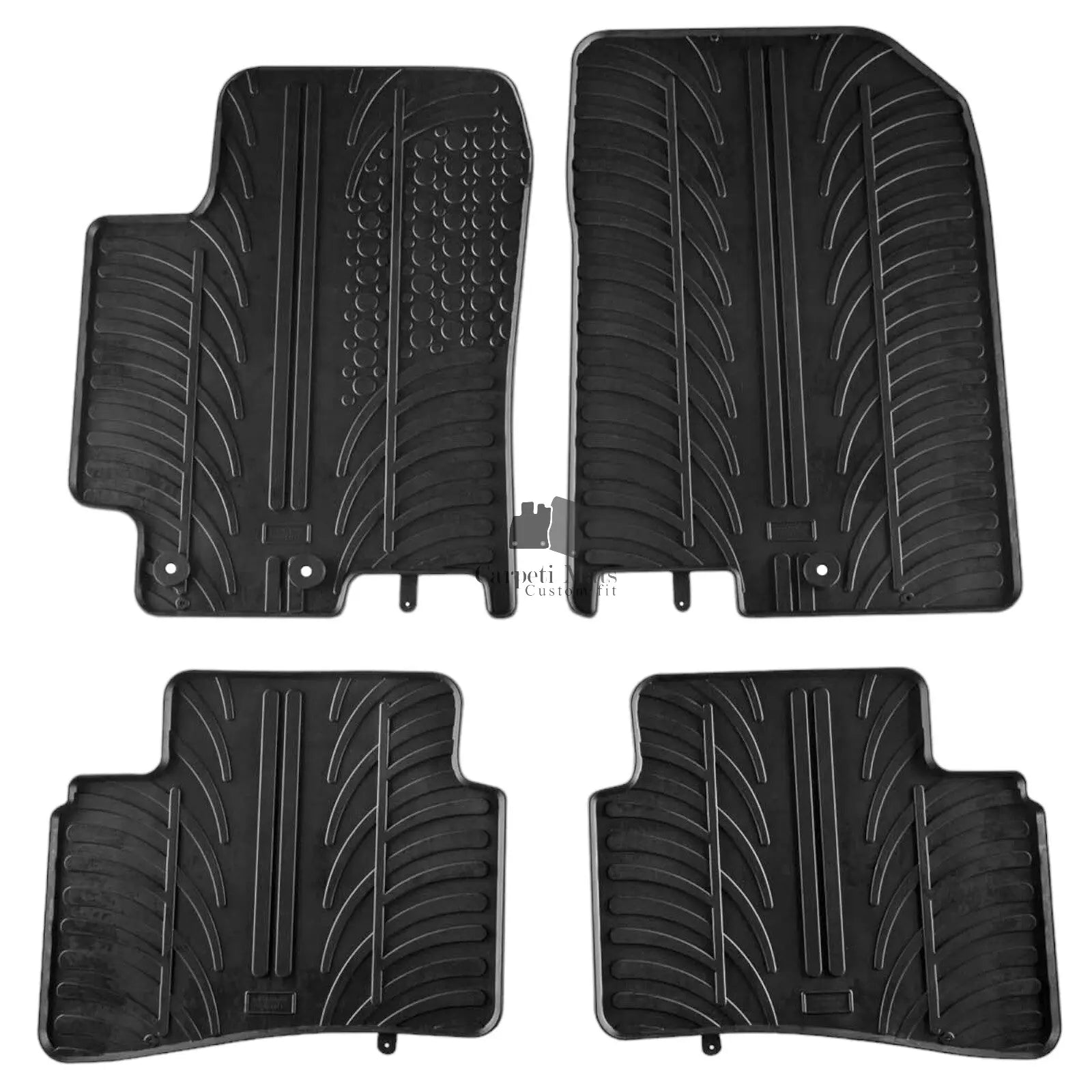For Kia Rio 2018-2024 Car Floor Mats Rubber All Weather Heavy Duty Auto Liners