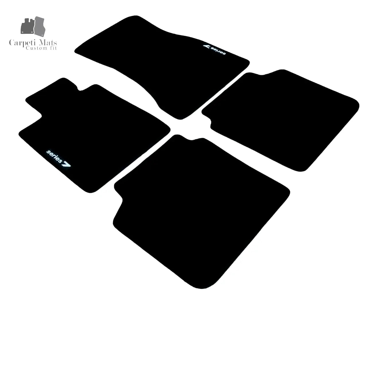 For LWB BMW 7 Carpet Floor Mats 2016-2022 OEM Quality Velour Auto Rugs Liners