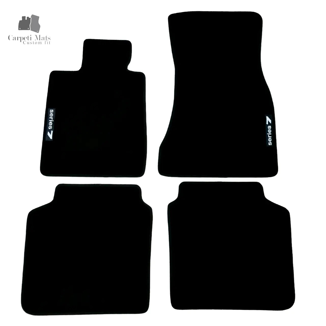 For LWB BMW 7 Carpet Floor Mats 2016-2022 OEM Quality Velour Auto Rugs Liners