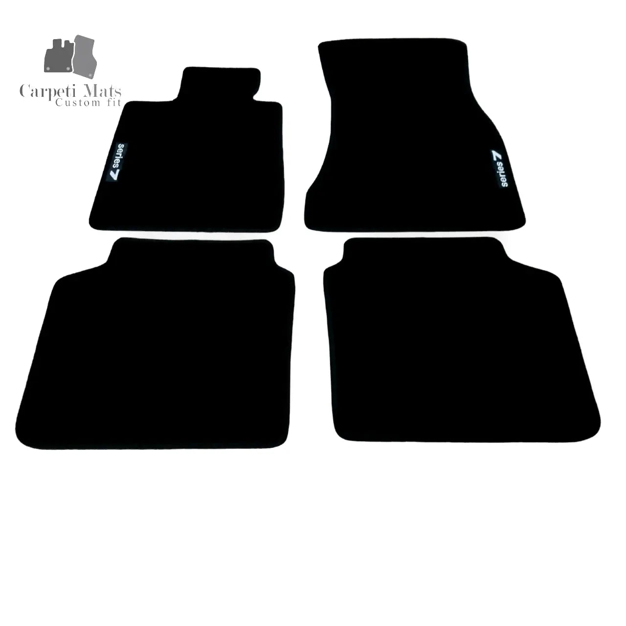 For LWB BMW 7 Carpet Floor Mats 2016-2022 OEM Quality Velour Auto Rugs Liners
