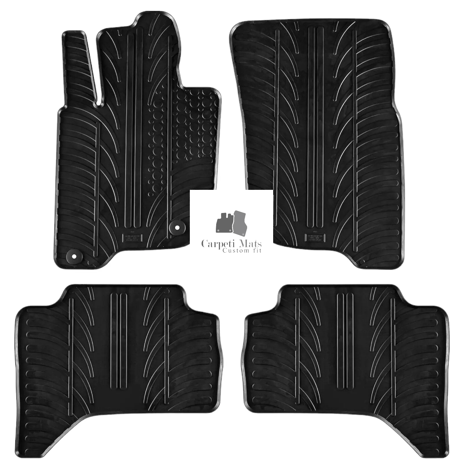 For Mitsubishi L200 2015-2023 Car Floor Mats Rubber All Weather Heavy Duty Liner