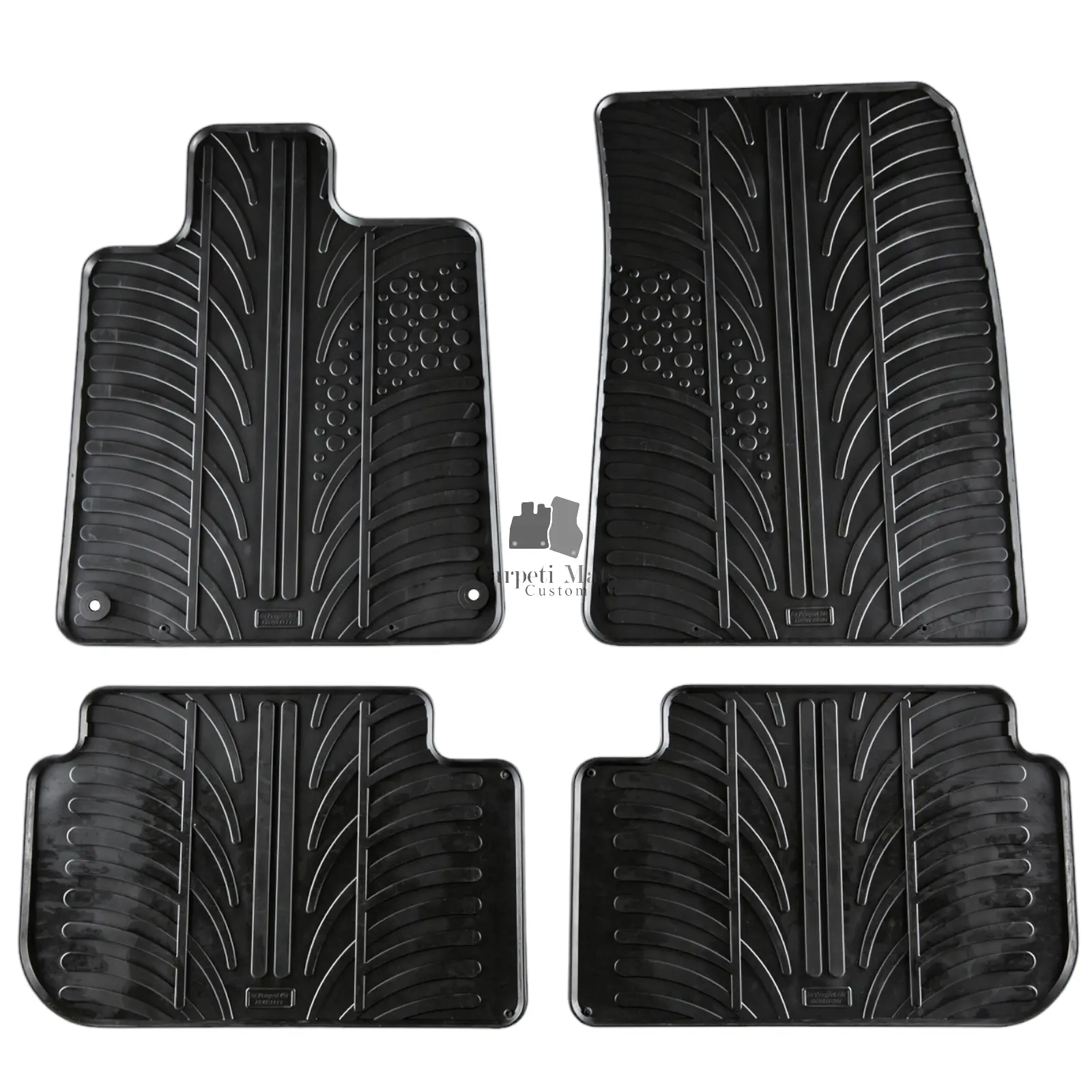 For Peugeot 407 2004-2010 Car Floor Mats Rubber All Weather Heavy Duty Liners
