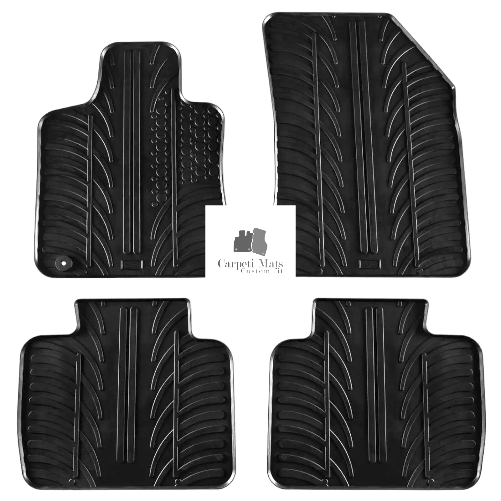 For Peugeot 508 2019-2024 Car Floor Mats Rubber All Weather Heavy Duty Liners Ne