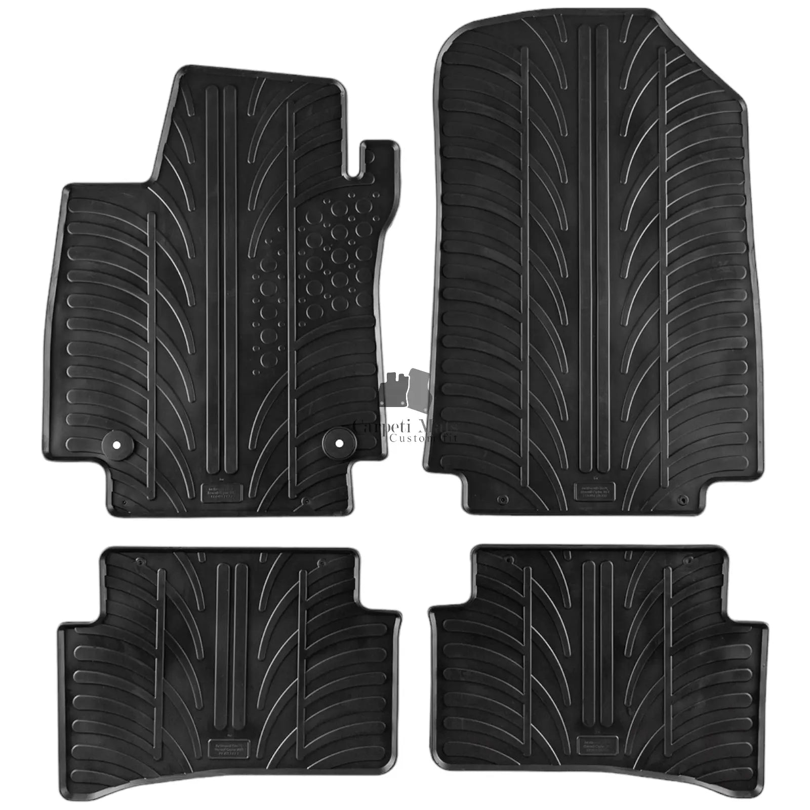 For Renault Clio 4 2013-2018 Car Floor Mats Rubber All Weather Heavy Duty Liners