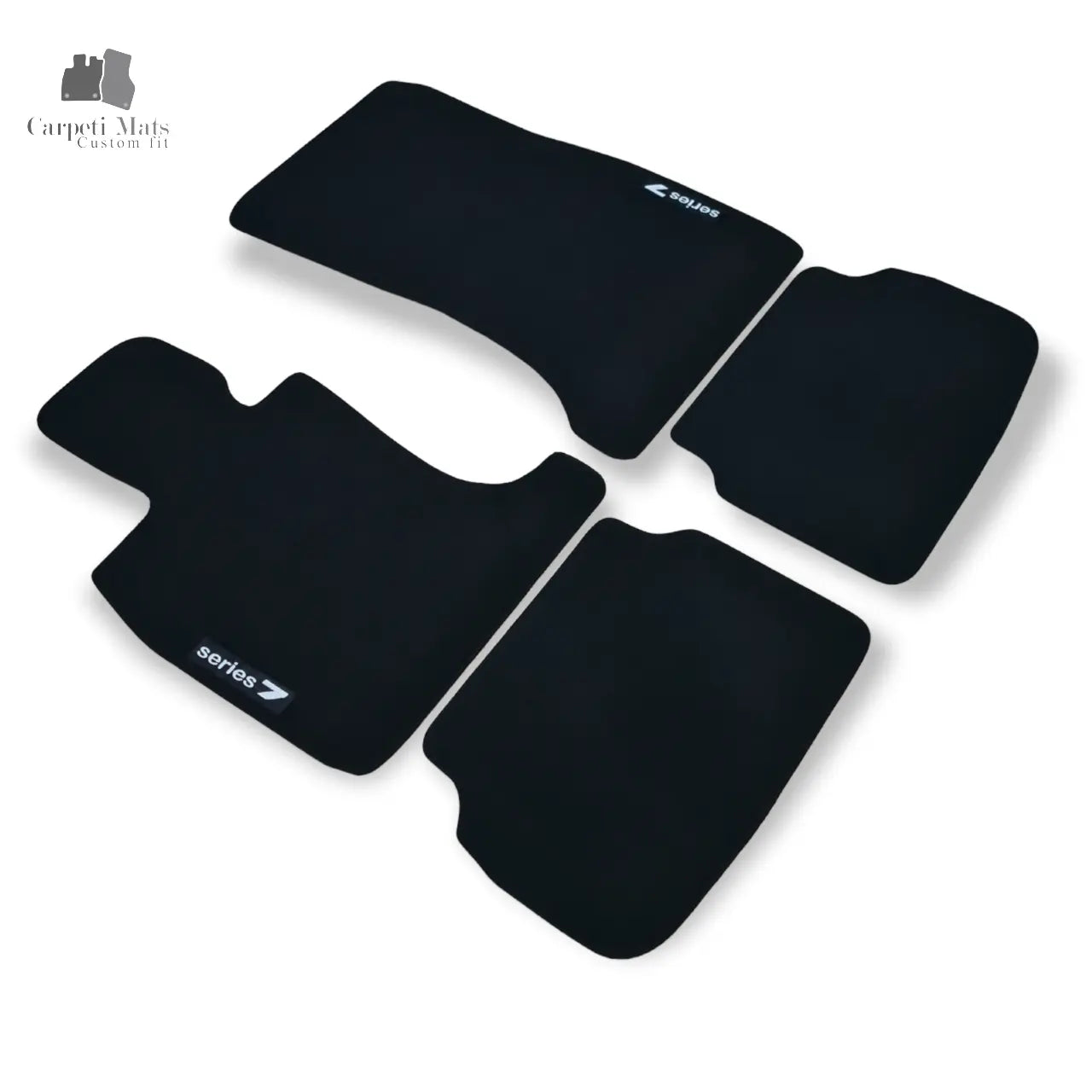For SWB BMW 7 Carpet Floor Mats 2008-2015 OEM Quality Velour Auto Rugs Liners