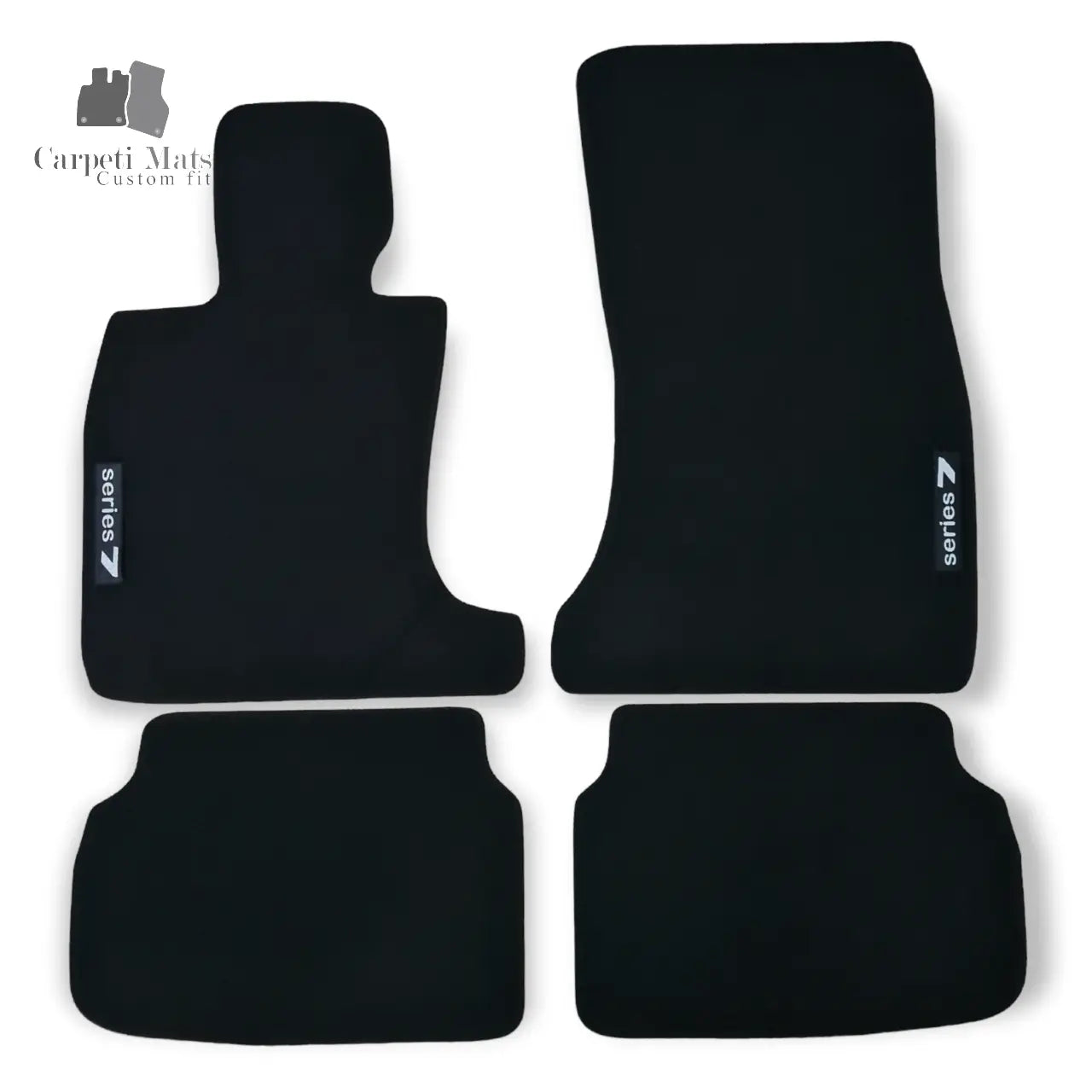 For SWB BMW 7 Carpet Floor Mats 2008-2015 OEM Quality Velour Auto Rugs Liners