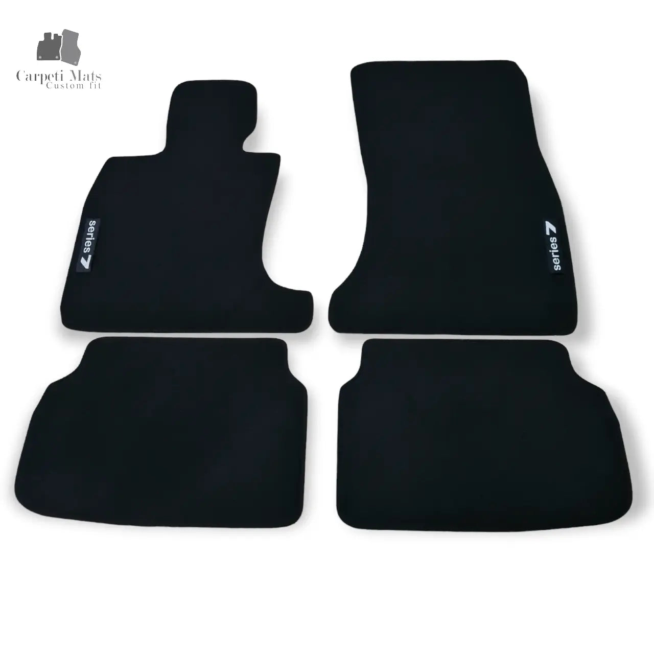For SWB BMW 7 Carpet Floor Mats 2008-2015 OEM Quality Velour Auto Rugs Liners