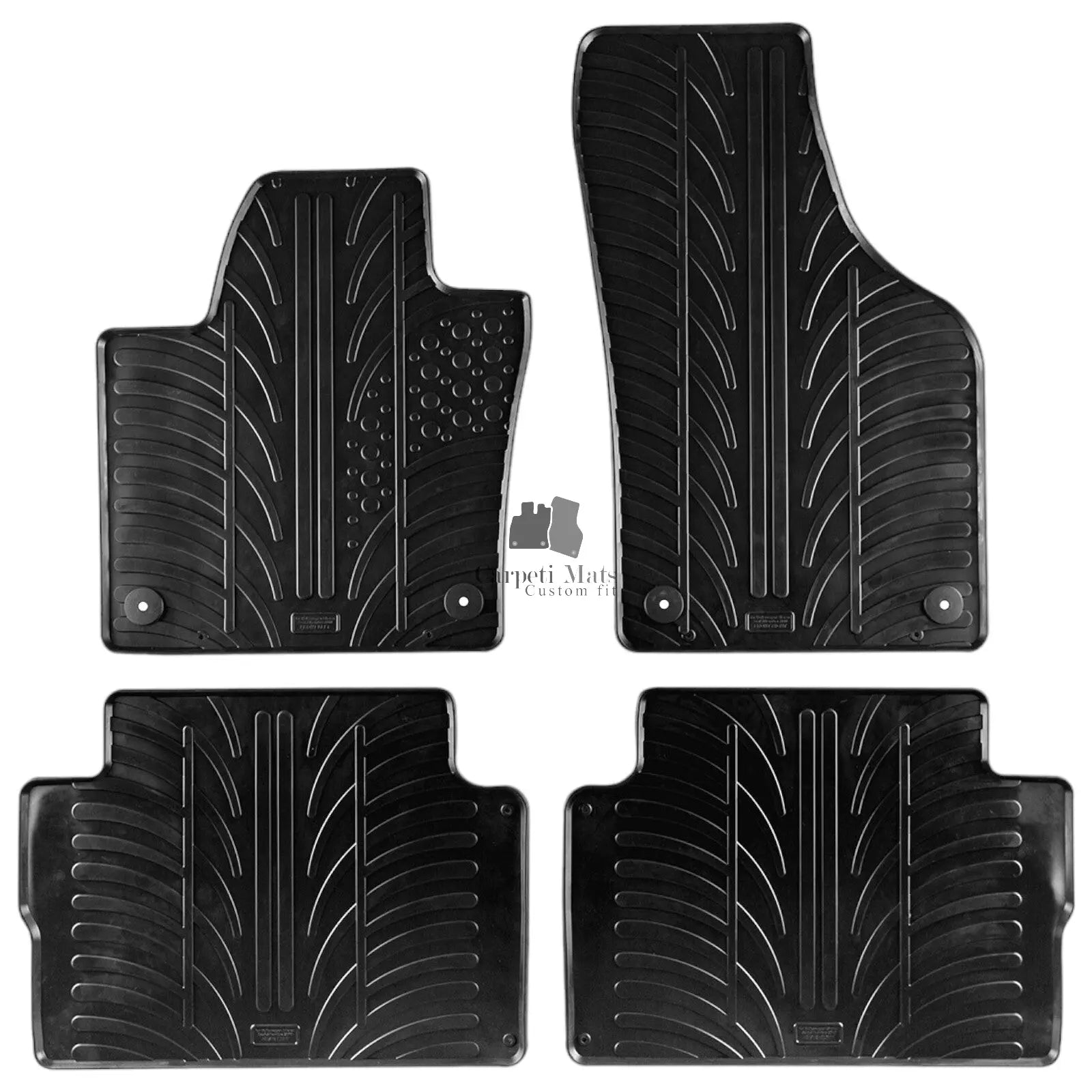 For Seat Alhambra 2010-2024 Car Floor Mats Rubber All Weather Heavy Duty Liners