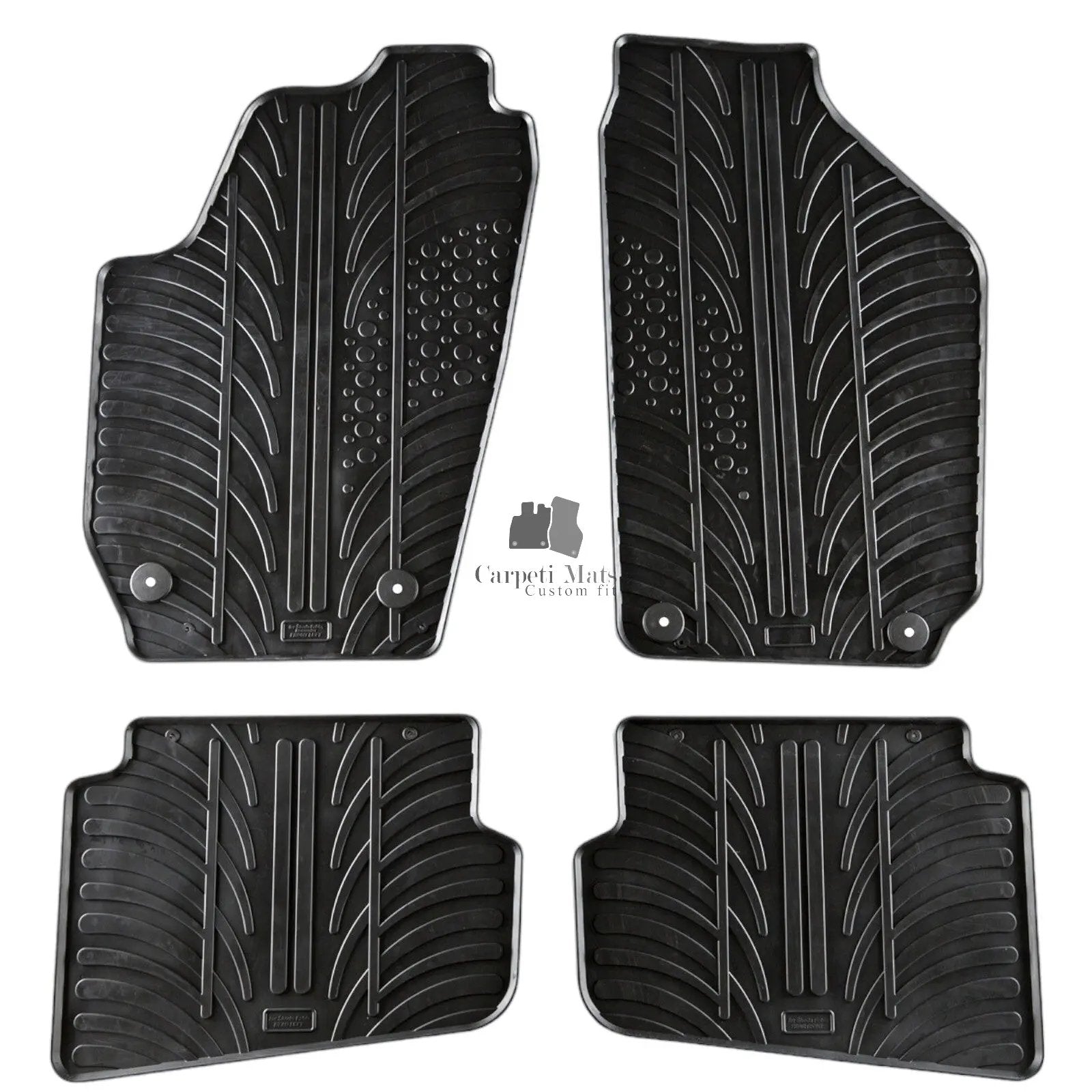 For Skoda Fabia 1999-2007 Car Floor Mats Rubber All Weather Heavy Duty Liners