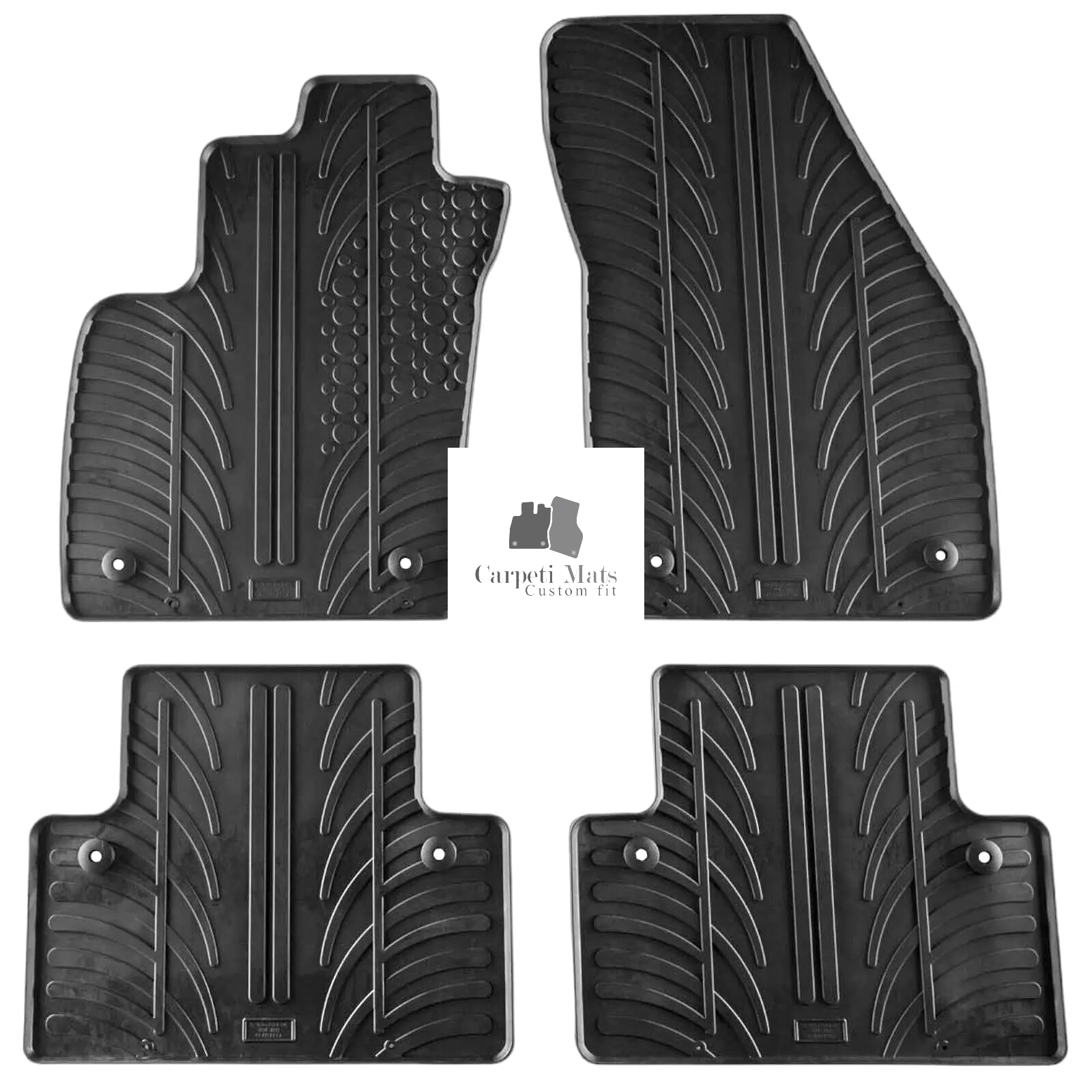 For Volvo V50 2004-2011 Car Floor Mats Rubber All Weather Heavy Duty Liners New