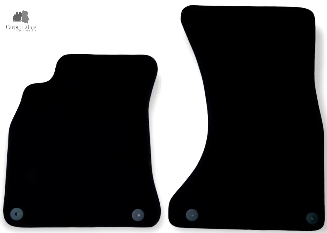 Front Car Floor Mats For Audi A5 Coupe Velour Waterproof Black Carpet Liners 2pc