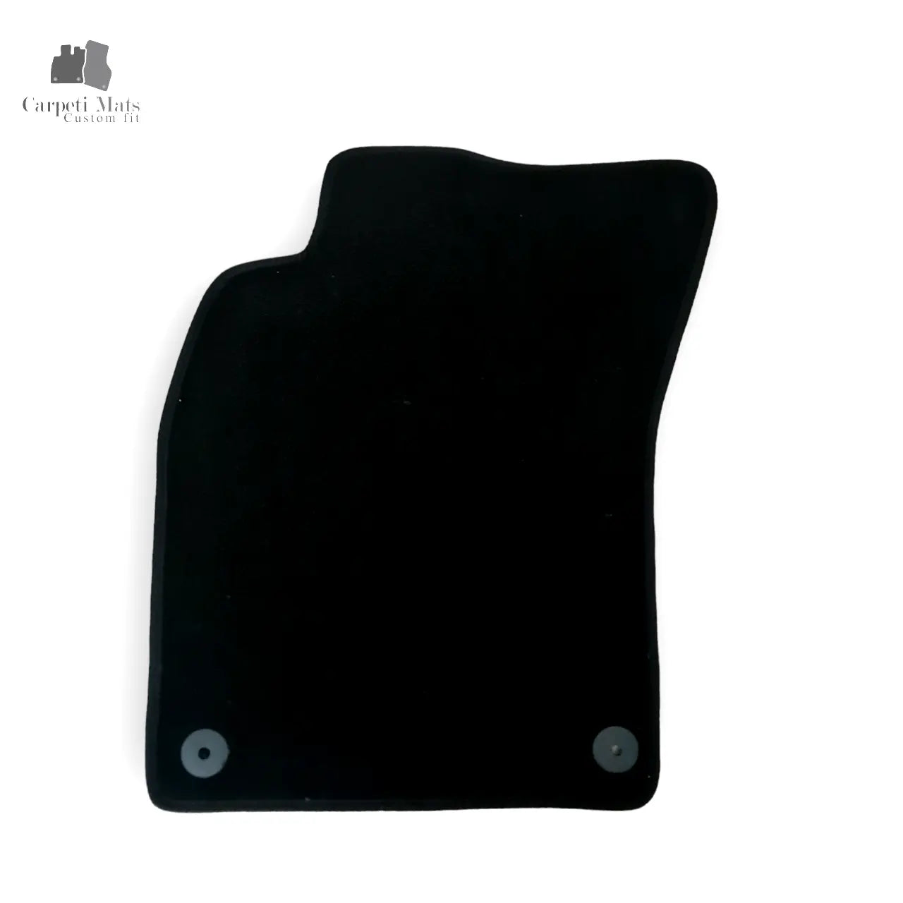 Front Car Floor Mats For Audi A6 C6 Waterproof Black Velour Carpet Liners 2pcs