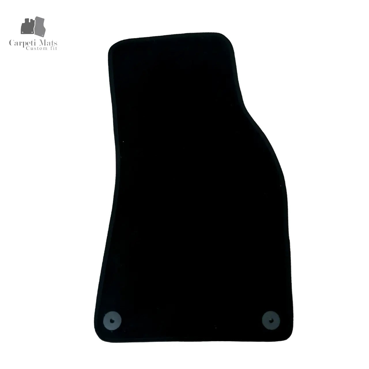Front Car Floor Mats For Audi A6 C6 Waterproof Black Velour Carpet Liners 2pcs