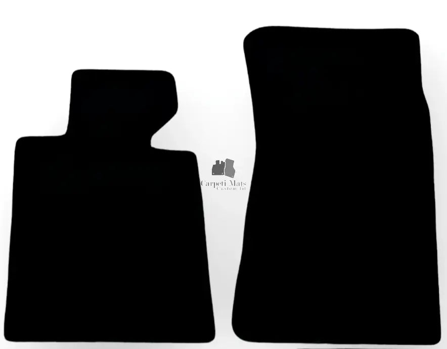 Front Car Floor Mats For BMW 3 E30 Velour Waterproof Black Carpet Auto Liners 2p
