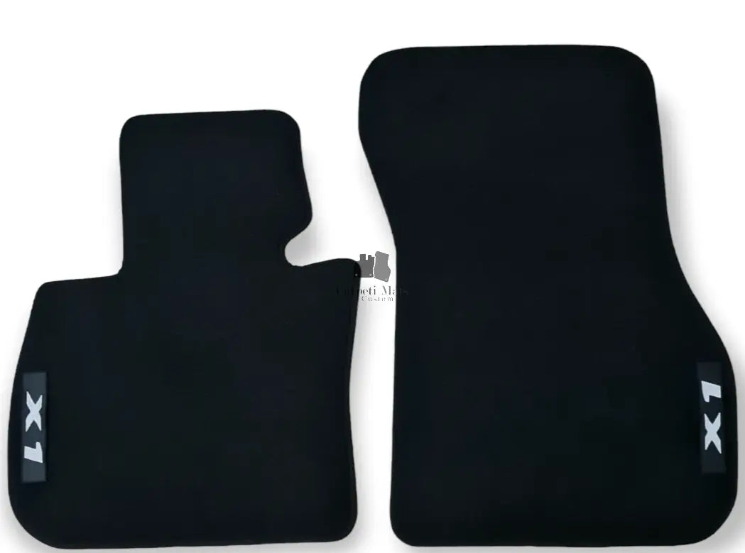 Front Car Floor Mats For BMW X1 F48 Velour Waterproof Carpet Auto Liners 2pc New