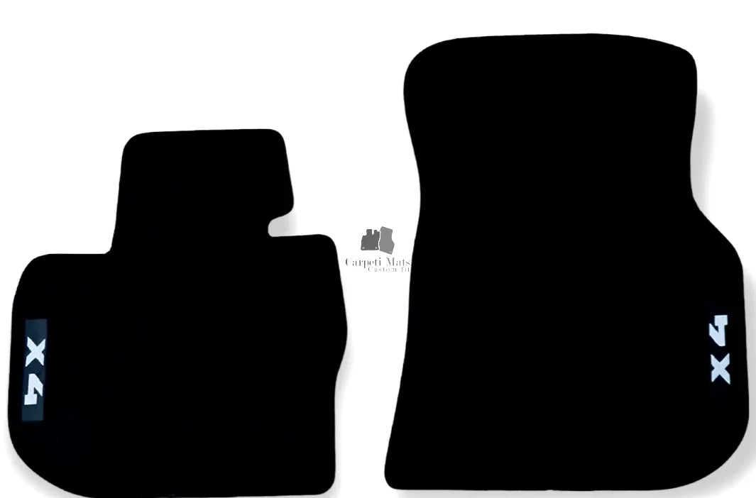 Front Car Floor Mats For BMW X4 G02 MX4 Velour Waterproof Carpet Auto Liners 2pc