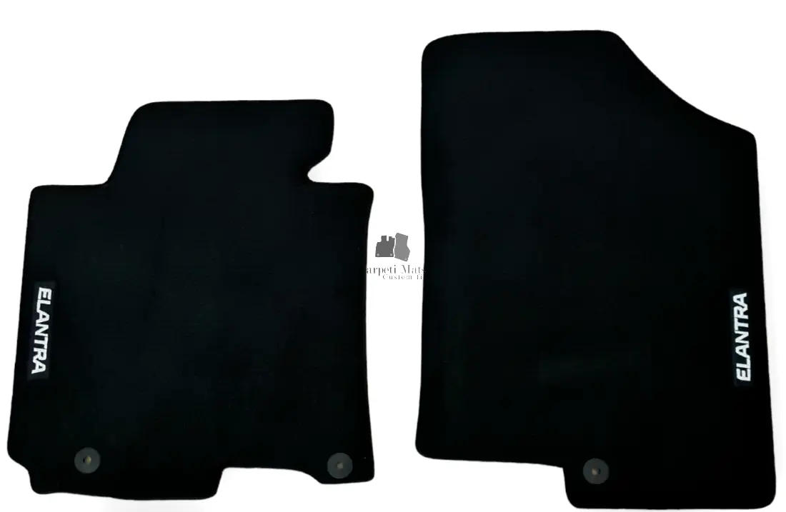 Front Car Floor Mats For Hyundai Elantra Velour Waterproof Carpet Liners 2pc New