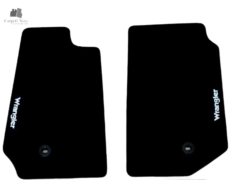 Front Car Floor Mats For Jeep Wrangler Velour Waterproof Carpet Auto Liners 2pcs